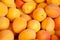 Background of yellow peaches