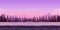 Background for your game, created in modern purple colours. Sunset and twilight time.