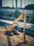 backhoe for drill ground