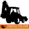 Backhoe Loader Construction Vehicle