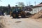 Backhoe loader moving soil in Durban