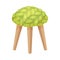 Backless stool. Vector illustration on a white background.