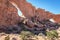 Backlight Twin Arches Sandstone Formation