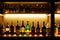 backlighted bottles club bar background