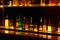 backlighted bottles club bar background