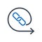 Backlinks Line Vector Glyph Icon