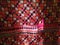 Backlit curtain made in traditional Gujarati textile design