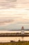 Backlit Lighthouse in Gaspe Peninsula