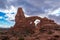 Backlit Turret Arch Before Sunset