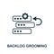 Backlog Grooming icon. Simple element from agile method collection. Filled Backlog Grooming icon for templates