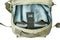 Backpack for hiking and hunting. Camouflage backpack suitable for the forest. Woodland camouflage military backpack. Military