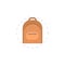 backpack icon. Stylized symbol of rucksack. Knapsack. Schoolbag. Sack isolated illustration