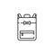 backpack, luggage icon. Element of Pakistan culture for mobile concept and web apps illustration. Thin line icon for website