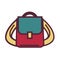 Backpack of pupil