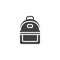 Backpack, rucksack vector icon