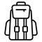 Backpack travelling bag Vector Icon which can easily edit
