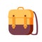 Backpack vector school symbol. Travel icon in flat style.