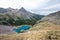 Backpacking around Blue Lakes in Colorado`s San Juan Mountains