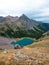 Backpacking around Blue Lakes in Colorado`s San Juan Mountains