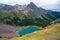 Backpacking around Blue Lakes in Colorado`s San Juan Mountains