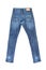 Backside of blue denim jeans