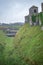 The backside of dover castle in uk