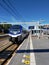 Backside of a Dutch sprinter train on station Arnhem centraal