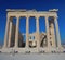 Backside of the Erechtheion temple in Acropolis, Athens, Greece