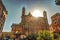 Backside of the huge cathedral in Palermo, Sicily