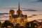 Backside of Notre Dame at dawn