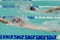 Backstroke swimmers