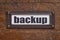 Backup - file cabinet label