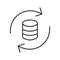 Backup mysql Vector icon which can easily modify or edit