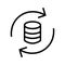 Backup mysql Vector icon which can easily modify or edit