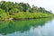 Backwater with Mangrove Forest on Bank with Clear Water - River on Great Andaman Trunk Road, Baratang Island, India