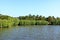 Backwater View in the Vayalapra Floating Park in Kannur District in Kerala, India