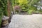 Backyard Asian Inspired Paver Patio Garden