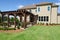 Backyard with pergola