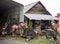 A backyard shack of tools, art and antiques.