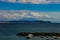 Bacoli, view of the Gulf of Pozzuoli with Vesuvius and the islet of Nisida