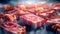 Bacon Blocks, Food Shot, Photorealistic Rendering, Generative AI