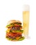 Bacon Double Cheeseburger with Tall Beer