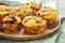 Bacon egg muffins with jalapeno