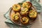 Bacon egg muffins with jalapeno