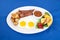 Bacon and eggs breakfast platter