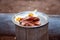 Bacon And Eggs Breakfast Served From A Bush Campfire