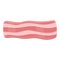 Bacon food icon, cartoon style