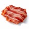Bacon Texture: Translucent Resin Waves On White Background
