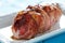 Bacon wrapped pork