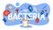 Bacteria concept illustration. Medicine and microbiology area